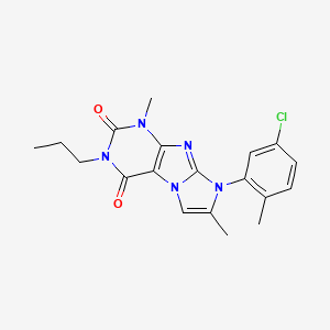 8-(5-chloro-2-methylphenyl)-1,7-dimethyl-3-propyl-1H-imidazo[2,1-f]purine-2,4(3H,8H)-dione