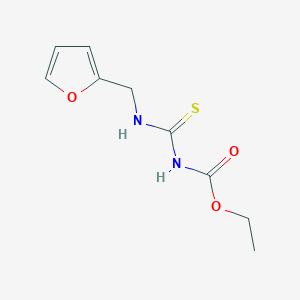 molecular formula C9H12N2O3S B2668048 ethyl N-(furan-2-ylmethylcarbamothioyl)carbamate CAS No. 611186-60-8