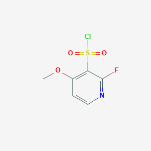 molecular formula C6H5ClFNO3S B2668051 2-氟-4-甲氧基吡啶-3-磺酰氯 CAS No. 1804494-36-7