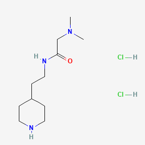 2-(Dimethylamino)-N-(2-(piperidin-4-yl)ethyl)acetamide dihydrochloride