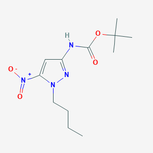 Tert-butyl N-(1-butyl-5-nitropyrazol-3-yl)carbamate