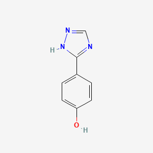 molecular formula C8H7N3O B2668064 4-(4H-1,2,4-三唑-3-基)苯酚 CAS No. 1334149-57-3