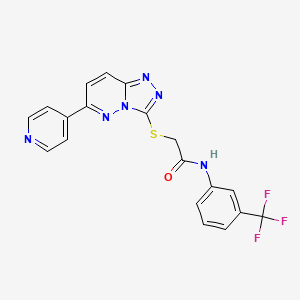 2-((6-(pyridin-4-yl)-[1,2,4]triazolo[4,3-b]pyridazin-3-yl)thio)-N-(3-(trifluoromethyl)phenyl)acetamide