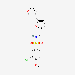 N-([2,3'-bifuran]-5-ylmethyl)-3-chloro-4-methoxybenzenesulfonamide