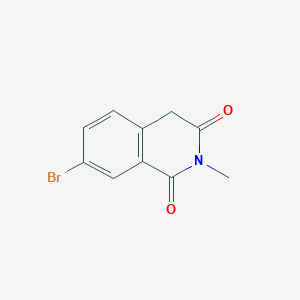 molecular formula C10H8BrNO2 B2668074 7-溴-2-甲基-1,2,3,4-四氢异喹啉-1,3-二酮 CAS No. 1341602-23-0