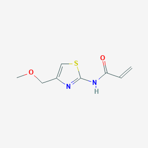 molecular formula C8H10N2O2S B2668084 N-[4-(Methoxymethyl)-1,3-thiazol-2-yl]prop-2-enamide CAS No. 2179723-58-9