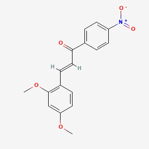 molecular formula C17H15NO5 B2668089 (2E)-3-(2,4-dimethoxyphenyl)-1-(4-nitrophenyl)prop-2-en-1-one CAS No. 30929-51-2