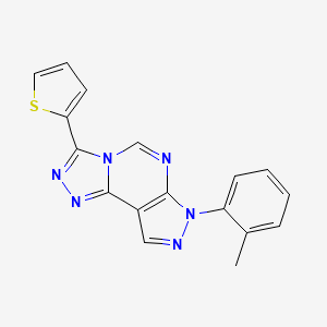 3-(thiophen-2-yl)-7-(o-tolyl)-7H-pyrazolo[4,3-e][1,2,4]triazolo[4,3-c]pyrimidine