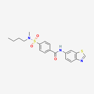 N-(1,3-benzothiazol-6-yl)-4-[butyl(methyl)sulfamoyl]benzamide