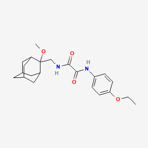 molecular formula C22H30N2O4 B2668146 N1-(4-乙氧基苯基)-N2-(((1R,3S,5r,7r)-2-甲氧基孔雀石-2-基)甲基)草酰胺 CAS No. 1797695-69-2