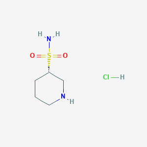 molecular formula C5H13ClN2O2S B2668154 (S)-哌啶-3-磺酰胺盐酸盐 CAS No. 2322932-58-9