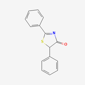 molecular formula C15H11NOS B2668163 2,5-diphenyl-1,3-thiazol-4(5H)-one CAS No. 42093-19-6; 59484-42-3