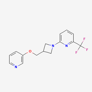 2-{3-[(Pyridin-3-yloxy)methyl]azetidin-1-yl}-6-(trifluoromethyl)pyridine