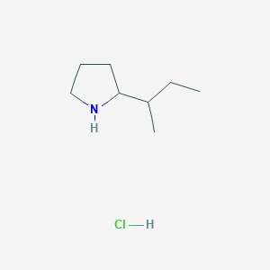 molecular formula C8H18ClN B2668178 2-Butan-2-ylpyrrolidine;hydrochloride CAS No. 2361635-85-8