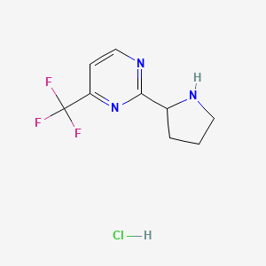 2-(Pyrrolidin-2-yl)-4-(trifluoromethyl)pyrimidine hydrochloride