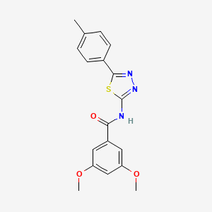 3,5-dimethoxy-N-(5-(p-tolyl)-1,3,4-thiadiazol-2-yl)benzamide