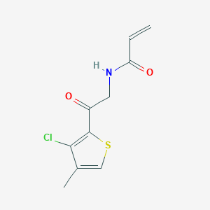 molecular formula C10H10ClNO2S B2668192 N-[2-(3-Chloro-4-methylthiophen-2-yl)-2-oxoethyl]prop-2-enamide CAS No. 2305500-87-0