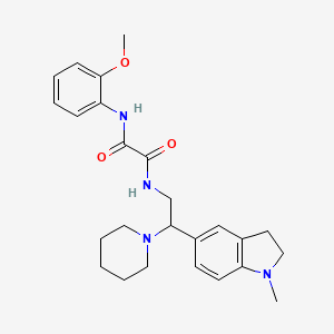 N1-(2-methoxyphenyl)-N2-(2-(1-methylindolin-5-yl)-2-(piperidin-1-yl)ethyl)oxalamide