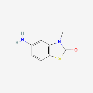 molecular formula C8H8N2OS B2668211 5-Amino-3-methyl-2,3-dihydro-1,3-benzothiazol-2-one CAS No. 1379344-15-6