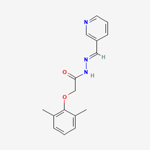 (E)-2-(2,6-dimethylphenoxy)-N'-(pyridin-3-ylmethylene)acetohydrazide