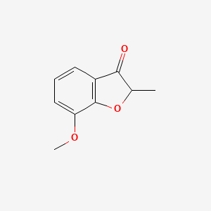 molecular formula C10H10O3 B2668245 7-Methoxy-2-methyl-2,3-dihydrobenzofuran-3-one CAS No. 181052-88-0