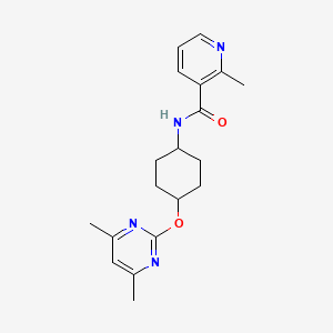 N-((1r,4r)-4-((4,6-dimethylpyrimidin-2-yl)oxy)cyclohexyl)-2-methylnicotinamide