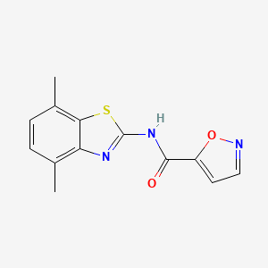 N-(4,7-dimethylbenzo[d]thiazol-2-yl)isoxazole-5-carboxamide