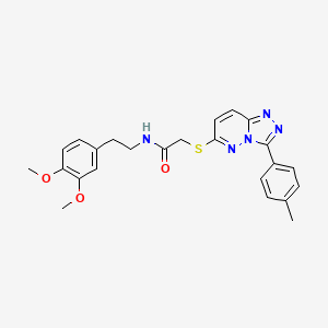 N-(3,4-dimethoxyphenethyl)-2-((3-(p-tolyl)-[1,2,4]triazolo[4,3-b]pyridazin-6-yl)thio)acetamide