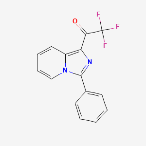 2,2,2-Trifluoro-1-{3-phenylimidazo[1,5-a]pyridin-1-yl}ethan-1-one