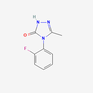 molecular formula C9H8FN3O B2668267 4-(2-fluorophenyl)-5-methyl-2,4-dihydro-3H-1,2,4-triazol-3-one CAS No. 860786-49-8