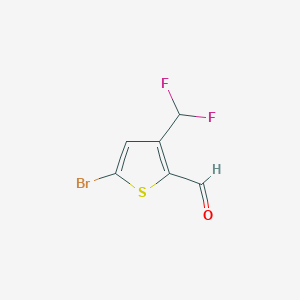 5-Bromo-3-(difluoromethyl)thiophene-2-carbaldehyde