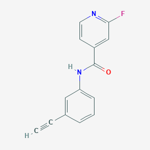 molecular formula C14H9FN2O B2668279 N-(3-ethynylphenyl)-2-fluoropyridine-4-carboxamide CAS No. 1291647-20-5