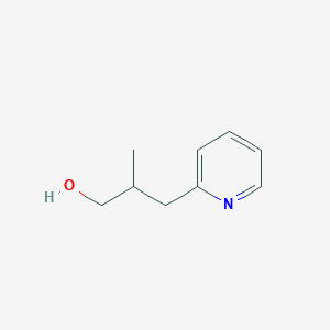 molecular formula C9H13NO B2668282 2-Methyl-3-pyridin-2-ylpropan-1-ol CAS No. 2248338-40-9