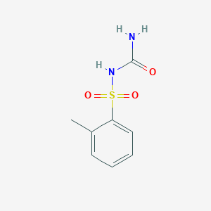 molecular formula C8H10N2O3S B2668292 N-Carbamoyl-2-methyl benzene sulfonamide CAS No. 39051-77-9