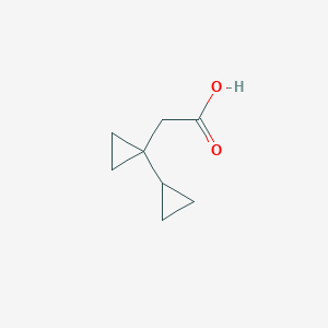 molecular formula C8H12O2 B2668297 2-(1-Cyclopropylcyclopropyl)acetic acid CAS No. 1368344-88-0