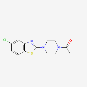1-(4-(5-Chloro-4-methylbenzo[d]thiazol-2-yl)piperazin-1-yl)propan-1-one