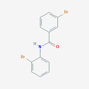 molecular formula C13H9Br2NO B2668302 3-bromo-N-(2-bromophenyl)benzamide CAS No. 346718-81-8