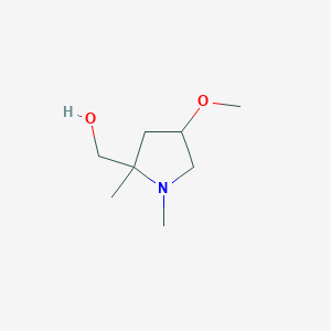 (4-Methoxy-1,2-dimethylpyrrolidin-2-yl)methanol