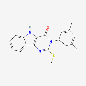3-(3,5-dimethylphenyl)-2-methylsulfanyl-5H-pyrimido[5,4-b]indol-4-one