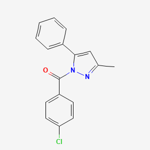 4-Chlorophenyl 3-methyl-5-phenylpyrazolyl ketone