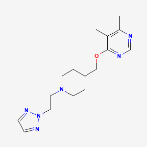 4-((1-(2-(2H-1,2,3-triazol-2-yl)ethyl)piperidin-4-yl)methoxy)-5,6-dimethylpyrimidine