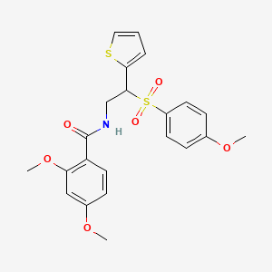 2,4-dimethoxy-N-(2-((4-methoxyphenyl)sulfonyl)-2-(thiophen-2-yl)ethyl)benzamide