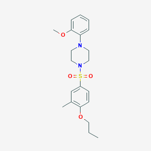 1-(2-Methoxyphenyl)-4-((3-methyl-4-propoxyphenyl)sulfonyl)piperazine