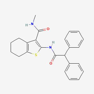 2-(2,2-diphenylacetamido)-N-methyl-4,5,6,7-tetrahydrobenzo[b]thiophene-3-carboxamide