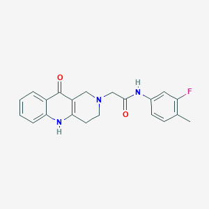 N-(3-fluoro-4-methylphenyl)-2-(10-oxo-3,4,5,10-tetrahydrobenzo[b][1,6]naphthyridin-2(1H)-yl)acetamide