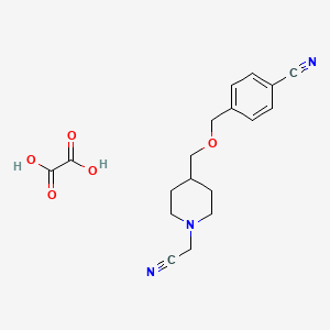 4-(((1-(Cyanomethyl)piperidin-4-yl)methoxy)methyl)benzonitrile oxalate