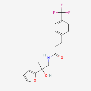 N-(2-(furan-2-yl)-2-hydroxypropyl)-3-(4-(trifluoromethyl)phenyl)propanamide
