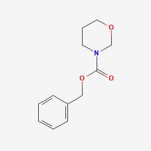 molecular formula C12H15NO3 B2668384 Benzyl 1,3-oxazinane-3-carboxylate CAS No. 1790971-51-5