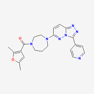 (2,5-Dimethylfuran-3-yl)-[4-(3-pyridin-4-yl-[1,2,4]triazolo[4,3-b]pyridazin-6-yl)-1,4-diazepan-1-yl]methanone