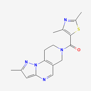 (2,4-dimethylthiazol-5-yl)(2-methyl-8,9-dihydropyrazolo[1,5-a]pyrido[3,4-e]pyrimidin-7(6H)-yl)methanone